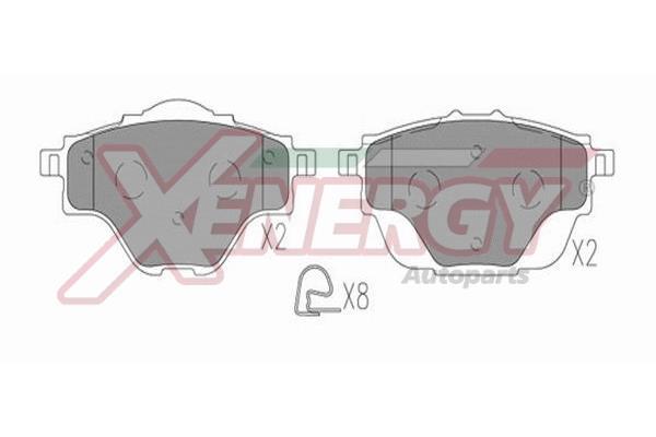 Jogo de 4 pastilhas de travão XENERGY ref. X41384