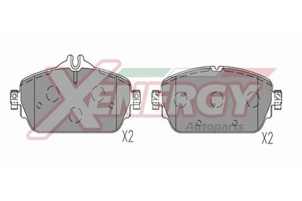 Jogo de 4 pastilhas de travão XENERGY ref. X41386