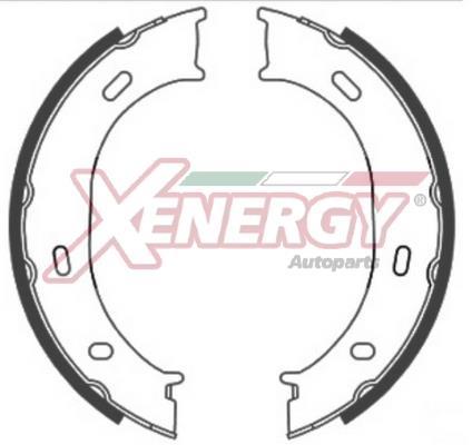 Jeu de 4 mâchoires de frein (Garniture de frein à tambour) XENERGY ref. X50354