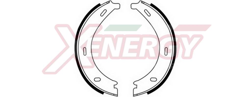 Jeu de mâchoires de frein à main (Mâchoire de frein à main) XENERGY ref. X50358