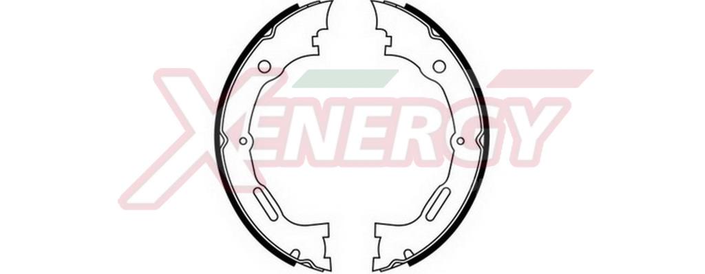 Jeu de mâchoires de frein à main (Mâchoire de frein à main) XENERGY ref. X50367