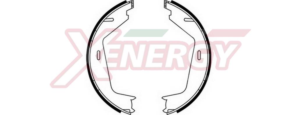 Jeu de mâchoires de frein à main (Mâchoire de frein à main) XENERGY ref. X50408