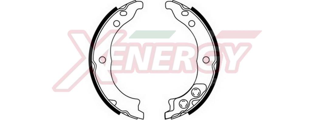 Jeu de mâchoires de frein à main (Mâchoire de frein à main) XENERGY ref. X50445