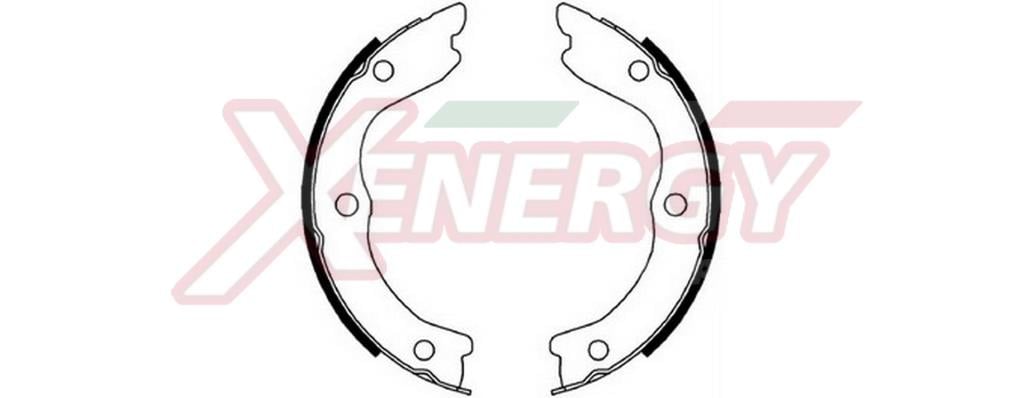 Jeu de mâchoires de frein à main (Mâchoire de frein à main) XENERGY ref. X50468