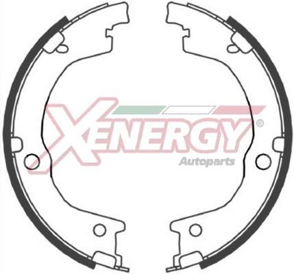 Jeu de 4 mâchoires de frein (Garniture de frein à tambour) XENERGY ref. X50518