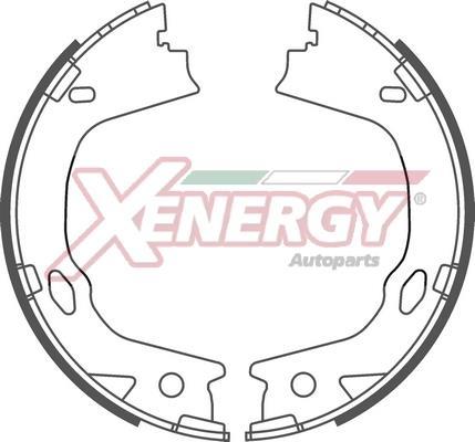 Jeu de 4 mâchoires de frein (Garniture de frein à tambour) XENERGY ref. X50702
