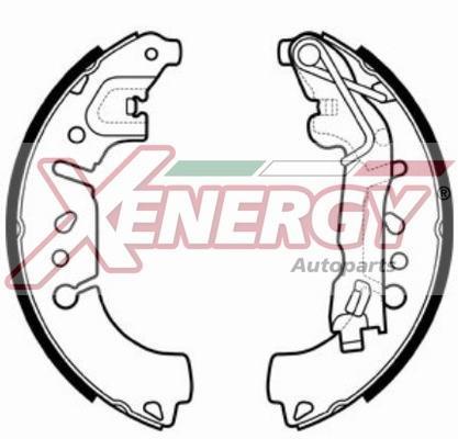 Jeu de 4 mâchoires de frein (Garniture de frein à tambour) XENERGY ref. X50723