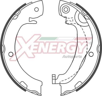 Jeu de mâchoires de frein à main (Mâchoire de frein à main) XENERGY ref. X50725