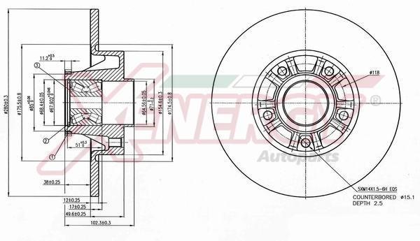 Disques de frein XENERGY ref. X601096