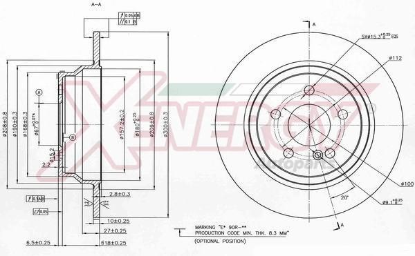 Disques de frein XENERGY ref. X601127