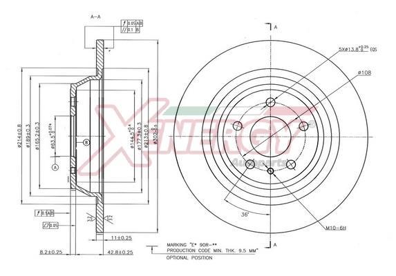 Disques de frein XENERGY ref. X601508