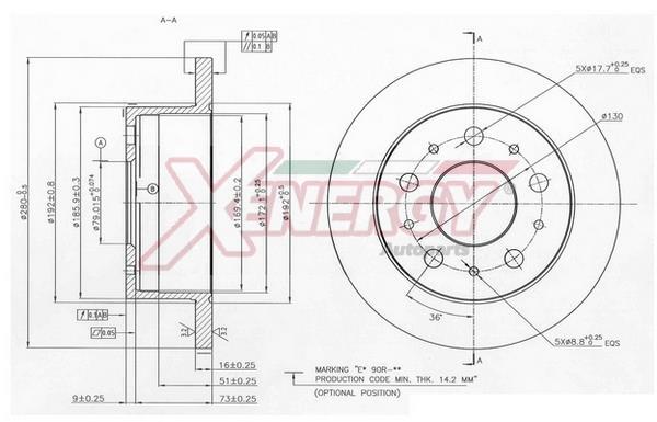 Disques de frein XENERGY ref. X601521