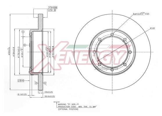 Disques de frein XENERGY ref. X601532