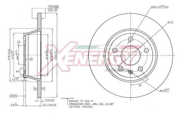Disques de frein XENERGY ref. X601536