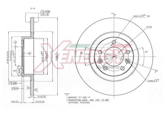 Disques de frein XENERGY ref. X601537