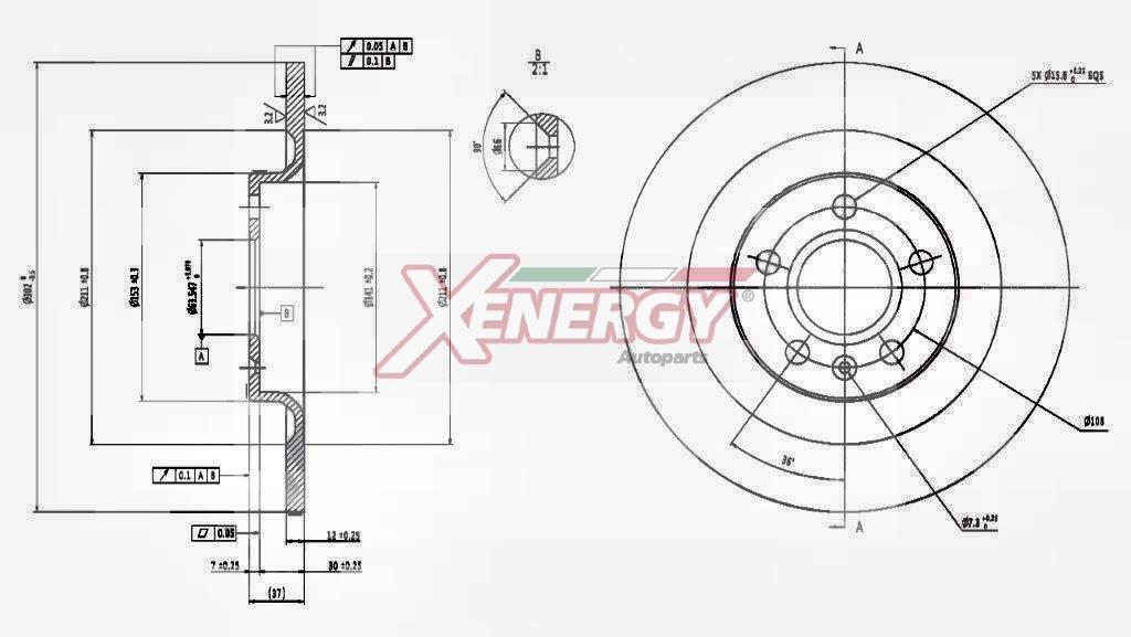 Disques de frein XENERGY ref. X601548