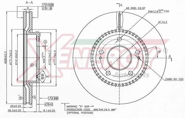Disques de frein XENERGY ref. X602245