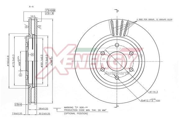 Disques de frein XENERGY ref. X602790