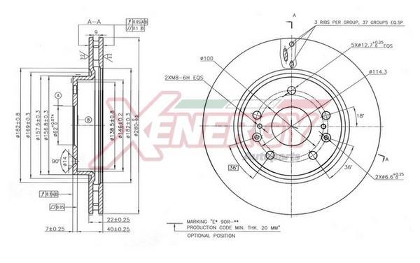 Disques de frein XENERGY ref. X602802