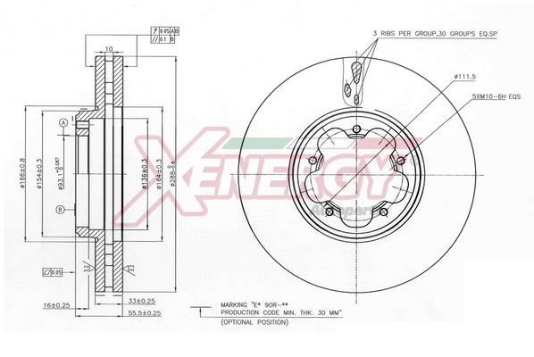 Disques de frein XENERGY ref. X602813