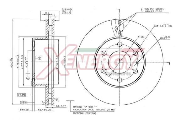 Disques de frein XENERGY ref. X602815