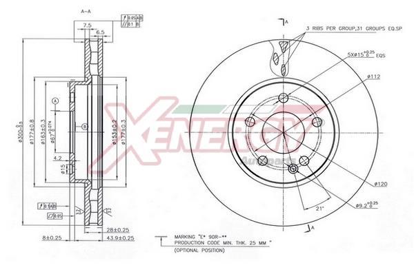 Disques de frein XENERGY ref. X602818