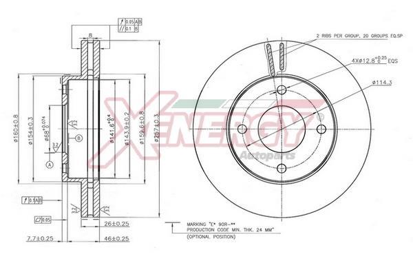 Disques de frein XENERGY ref. X602837