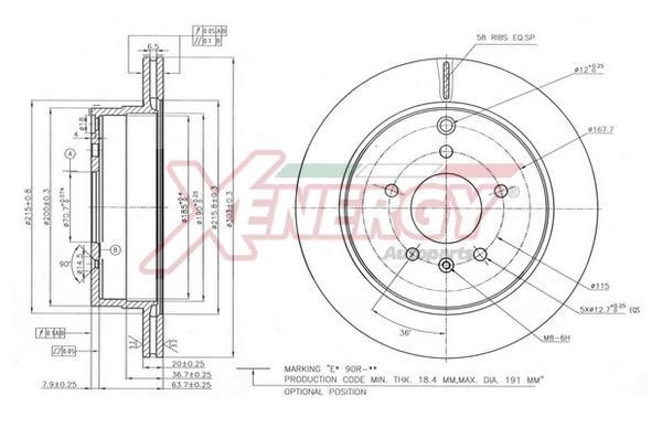 Disques de frein XENERGY ref. X602877