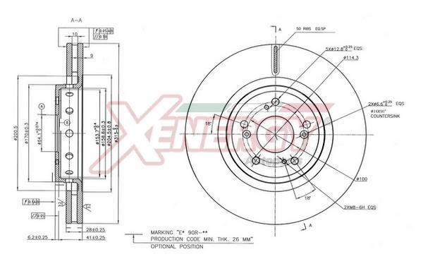 Discos de travão XENERGY ref. X602882