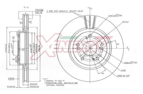 Discos de travão XENERGY ref. X602885