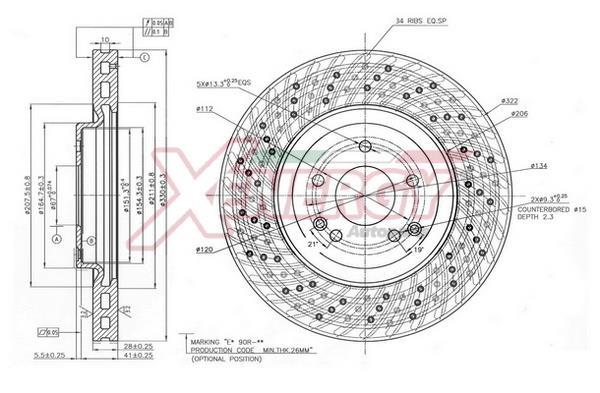 Disques de frein XENERGY ref. X602887