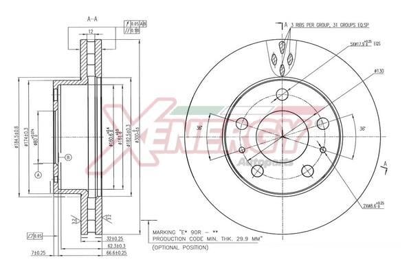 Discos de travão XENERGY ref. X602902