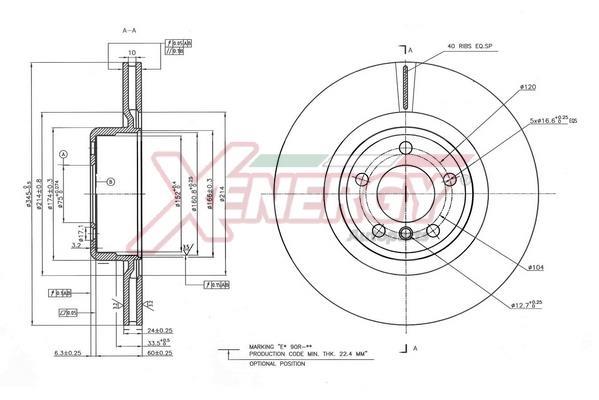 Disques de frein XENERGY ref. X602903