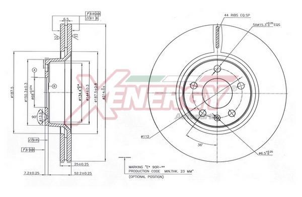 Discos de travão XENERGY ref. X602920