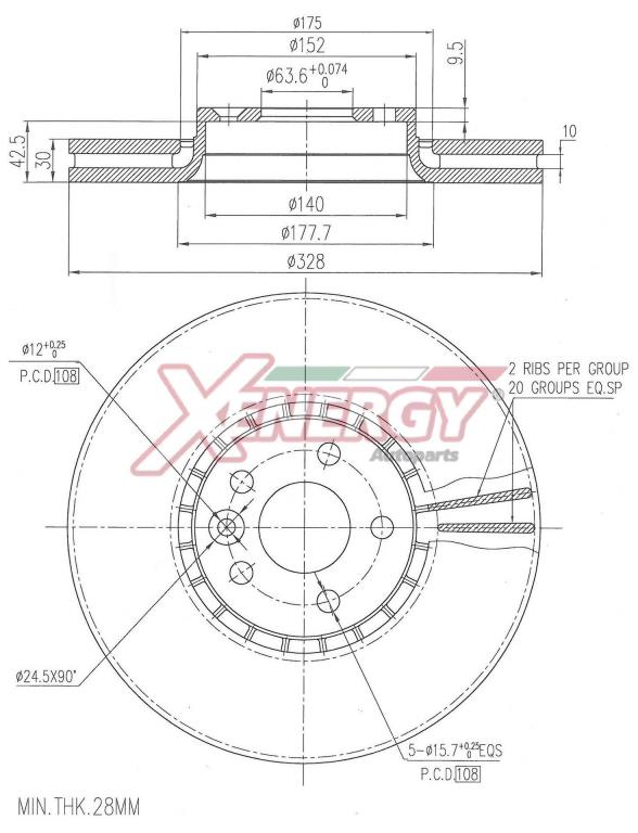 Disques de frein XENERGY ref. X602951