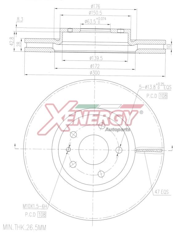 Discos de travão XENERGY ref. X602960