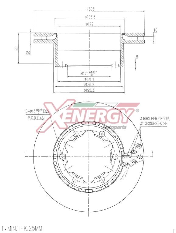 Disques de frein XENERGY ref. X602968