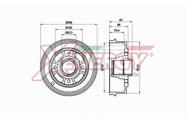 Tambour de frein XENERGY ref. X654245