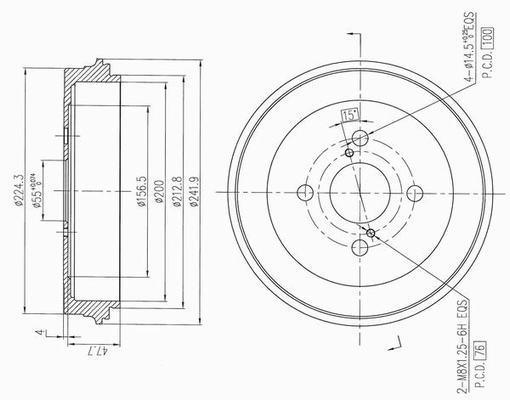 Tambour de frein XENERGY ref. X654254
