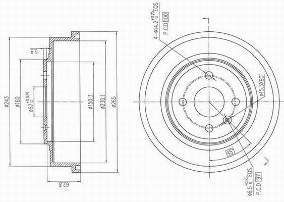 Tambour de frein XENERGY ref. X654391
