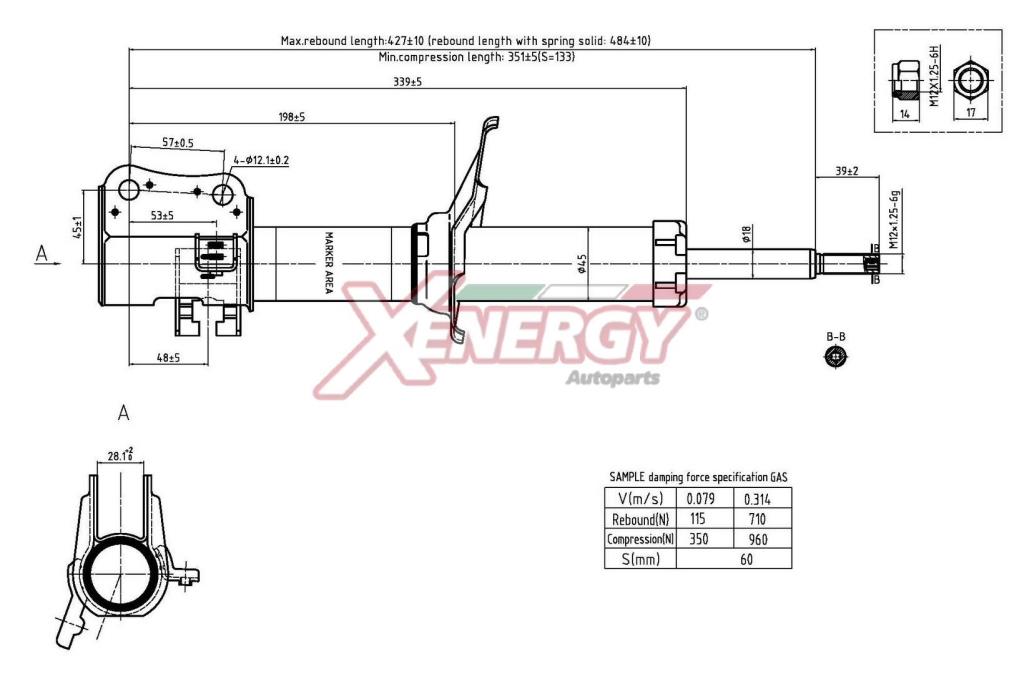 Amortisseur XENERGY ref. X804332