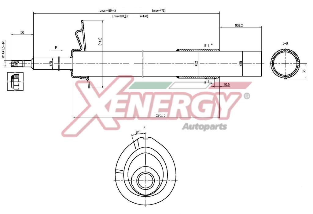 Amortecedores de choque XENERGY ref. X815335