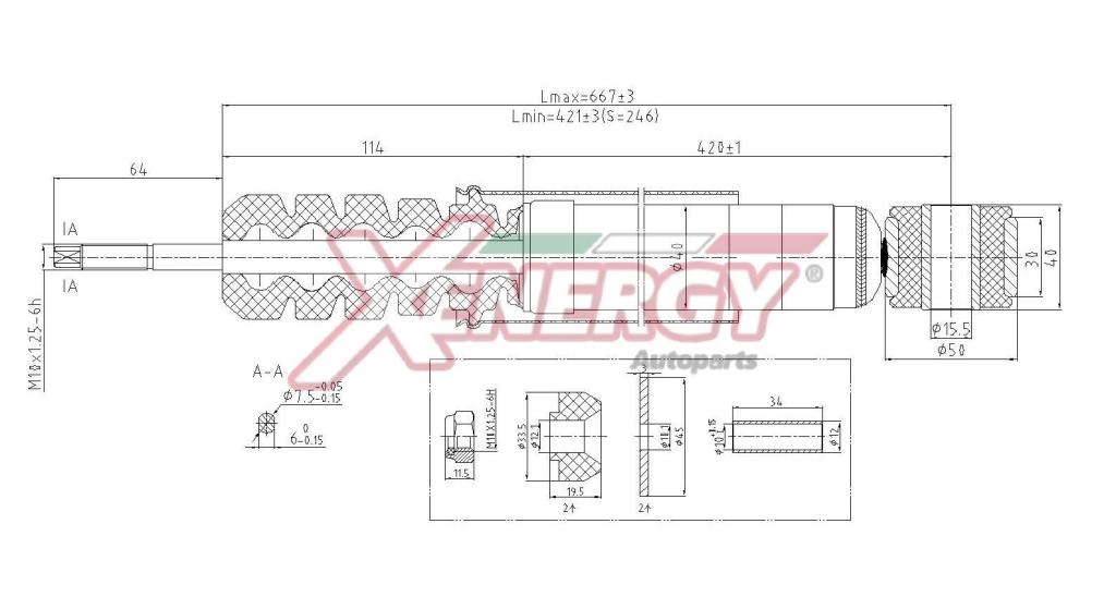 Amortecedores de choque XENERGY ref. X827343