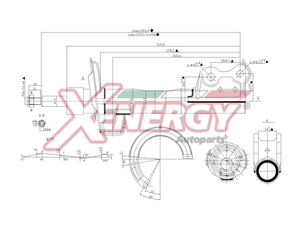 Amortisseurs XENERGY ref. X852339