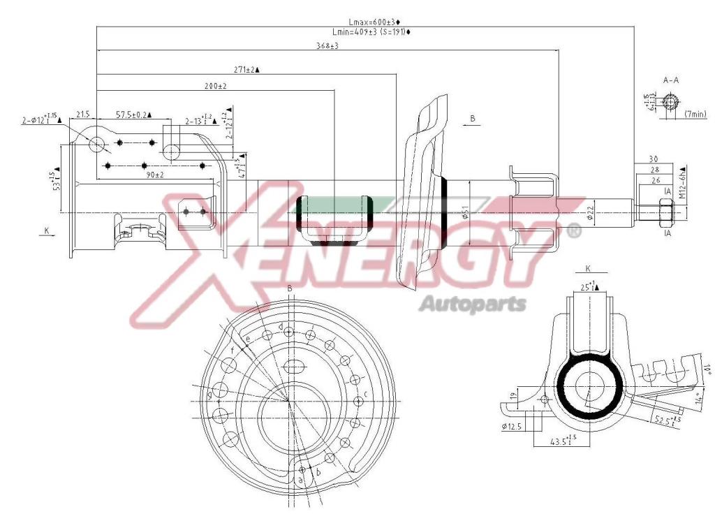 Amortecedor de choques XENERGY ref. X905009