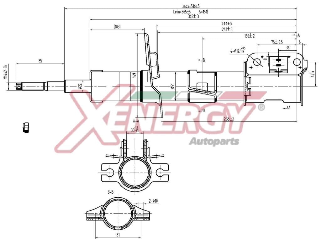 Amortecedores de choque XENERGY ref. X908634