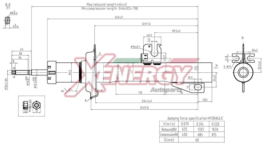 Amortisseurs XENERGY ref. X910341