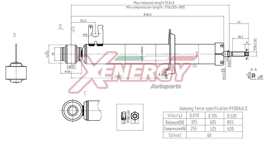 Amortecedores de choque XENERGY ref. X911341