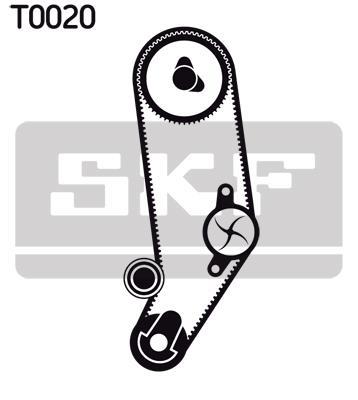 Bomba de agua + kit correa distribución SKF ref. VKMC 01032