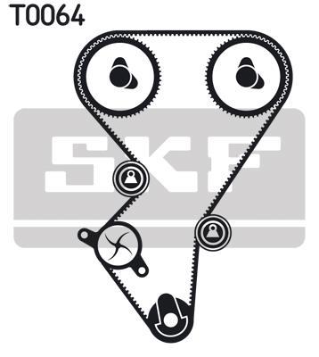 Kit de distribution (Kit courroie de distribution) SKF ref. VKMA 03210